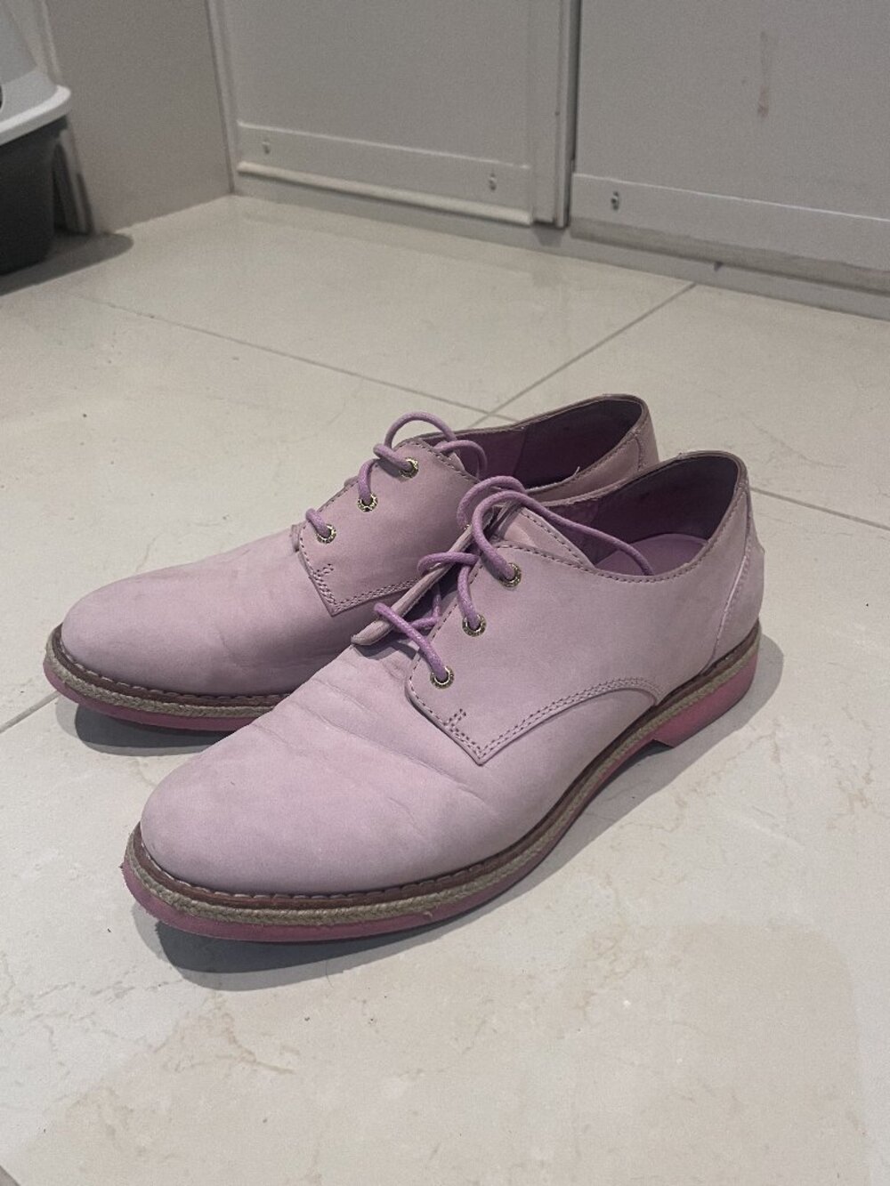Sperry Lavender Leather Dress Shoes